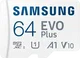 Samsung EVO Plus MicroSDXC Geheugenkaart 160MB/s met Adapter 64GB Wit afbeelding 1