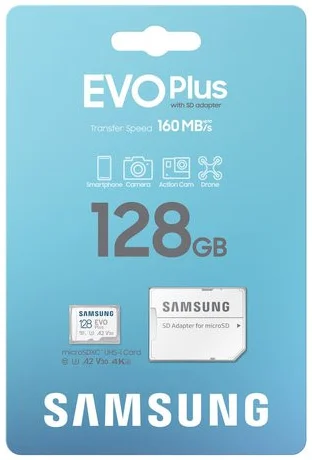 Samsung EVO Plus MicroSDXC Geheugenkaart 160MB/s met Adapter 128GB Wit afbeelding 5