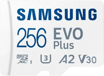 Samsung EVO Plus MicroSDXC Geheugenkaart 160MB/s met Adapter 256GB Wit