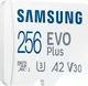 Samsung EVO Plus MicroSDXC Geheugenkaart 160MB/s met Adapter 256GB Wit afbeelding 2