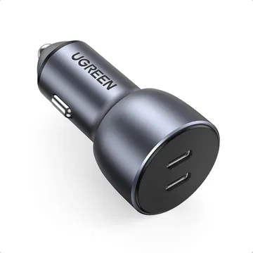 UGREEN 40W Dual USB-C Auto Oplader Quick Charge PD 3.0 Grijs