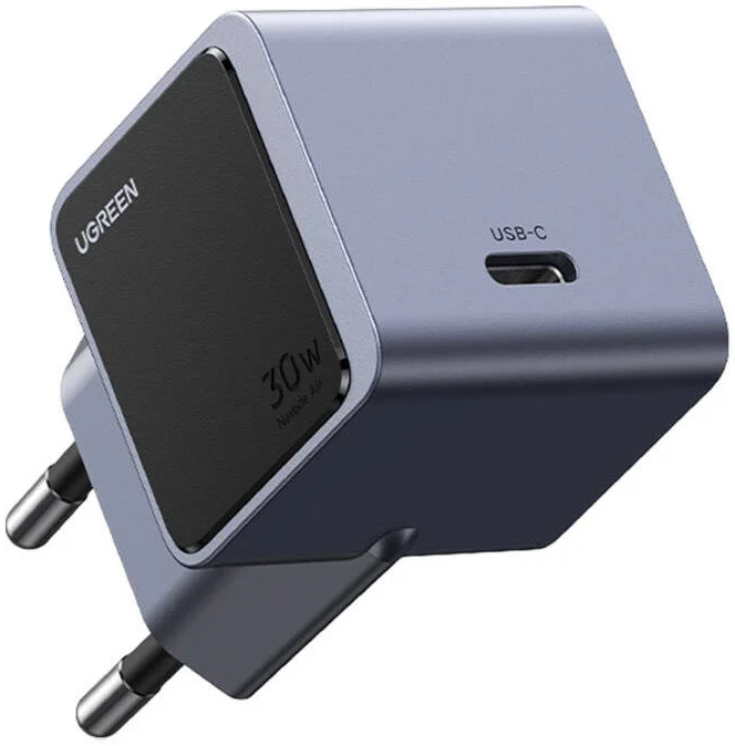 UGREEN Nexode Air 30W PD USB-C Snellader GaN Adapter Grijs afbeelding 1