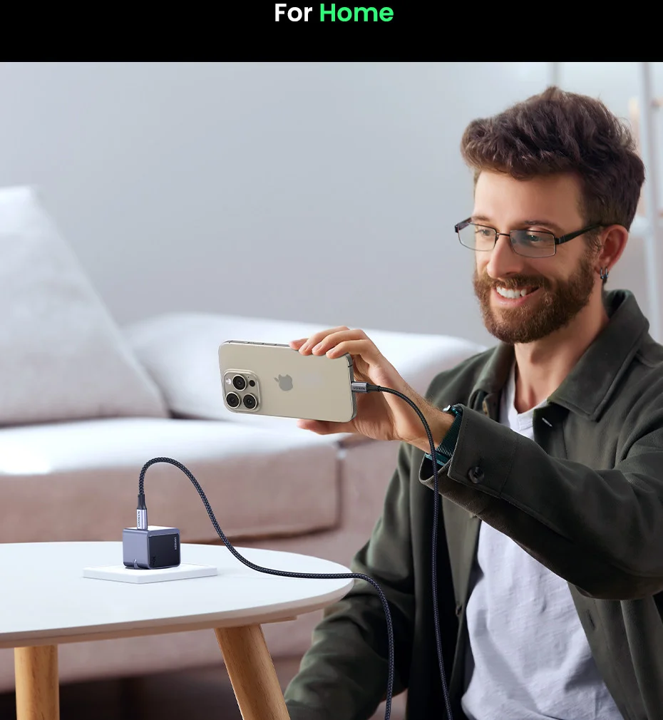 UGREEN Nexode Air 30W PD USB-C Snellader GaN Adapter Grijs afbeelding 11