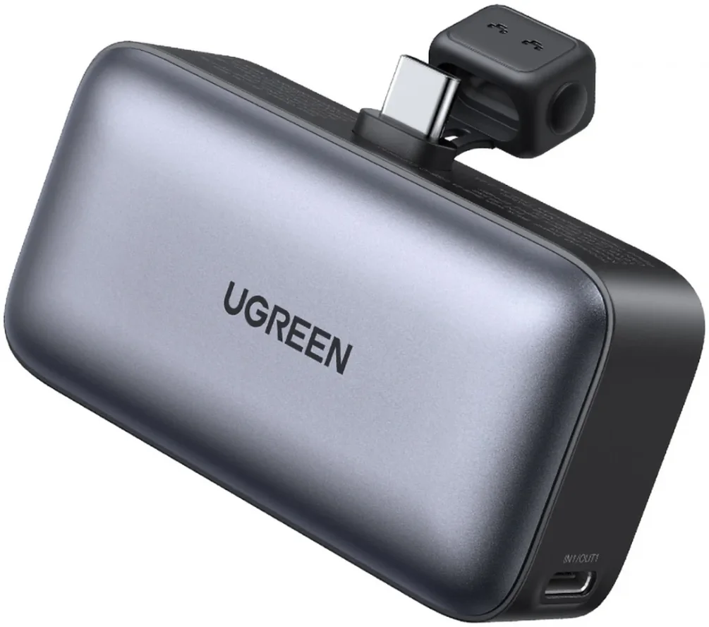 UGREEN 5.000 mAh Mini Kickstand Powerbank 22.5W met USB-C Connector afbeelding 1