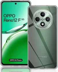 Oppo Reno 12 F Hoesje Dun TPU Back Cover Transparant afbeelding
