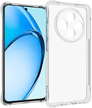 Oppo Reno 12 F Hoesje Schokbestendig en Dun TPU Back Cover Transparant