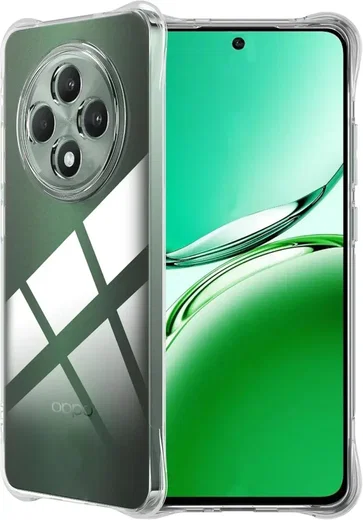 Oppo Reno 12 F Hoesje Schokbestendig en Dun TPU Back Cover Transparant afbeelding 10