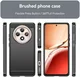 Oppo Reno 12 F Hoesje Geborsteld TPU Flexibele Back Cover Zwart afbeelding 4