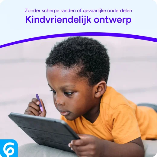 SBG Universele Kindvriendelijke Zachte Stylus Pen voor Kinderen Paars afbeelding 3