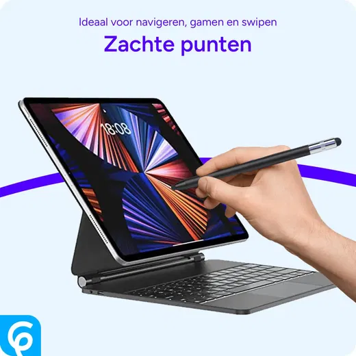 SBG Universele Stylus Pen Met Zachte Punt en Precisie Punt Zwart afbeelding 4