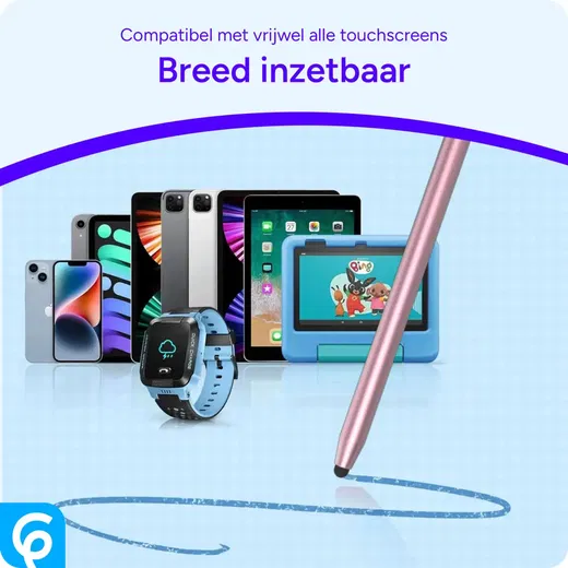 SBG Universele Stylus Pen Met Zachte Punt en Precisie Punt Roze Goud afbeelding 3