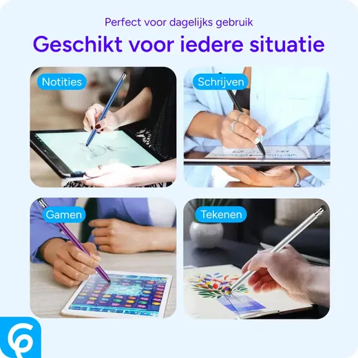 SBG Universele Stylus Pen Met Twee Zachte Punten Blauw afbeelding 4
