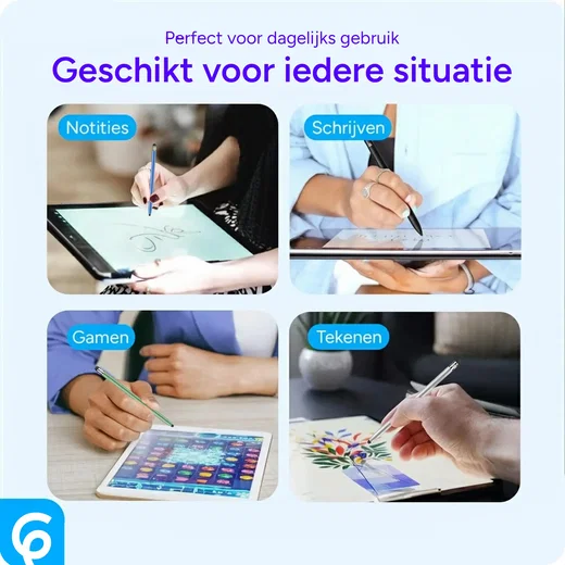 SBG Universele Stylus Pen Met Twee Zachte Punten Blauw afbeelding 3