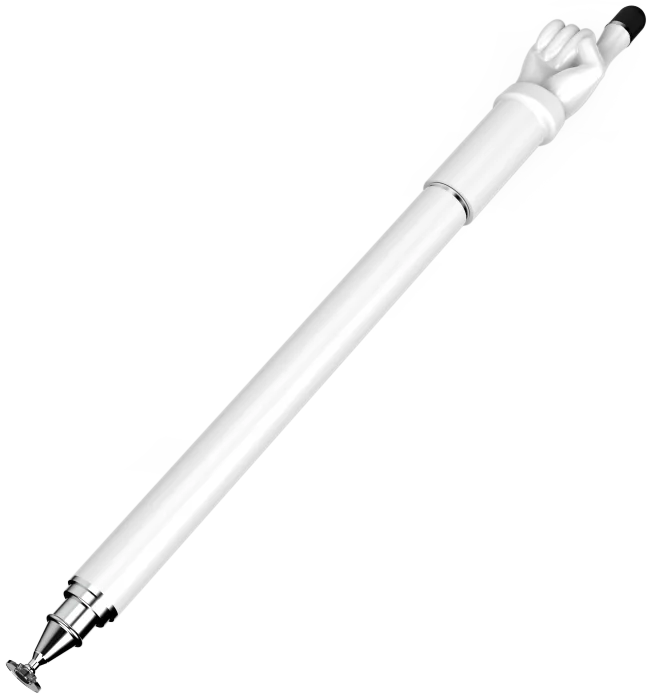 SBG Universele Wijzende Vinger Stylus Pen Wit afbeelding 1