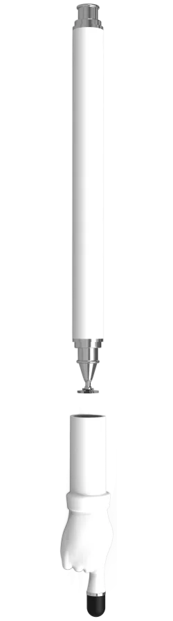 SBG Universele Wijzende Vinger Stylus Pen Wit afbeelding 6
