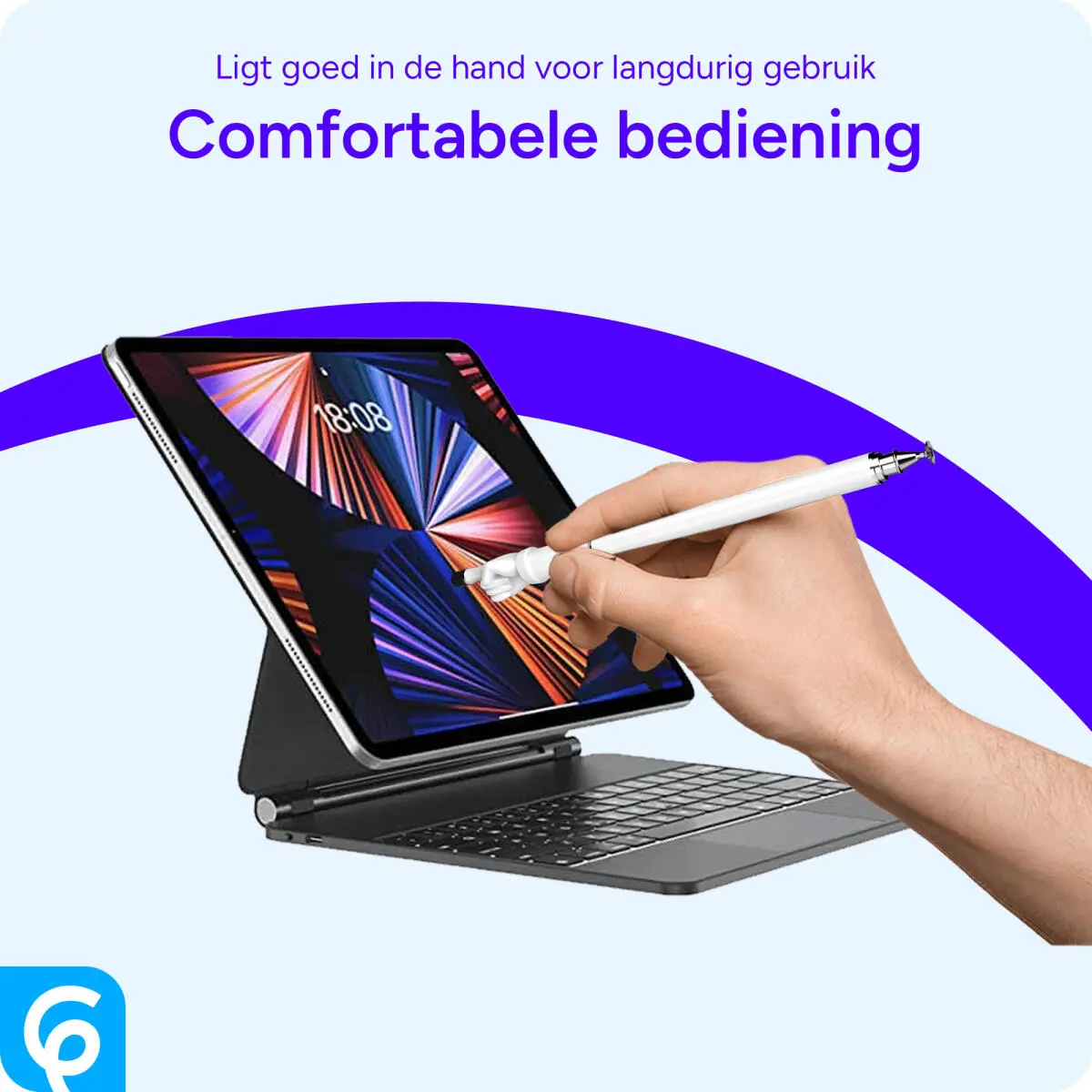SBG Universele Wijzende Vinger Stylus Pen Wit afbeelding 3