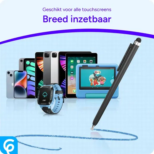 SBG Universele Stylus Pen Met Schuifsysteem Zwart afbeelding 5