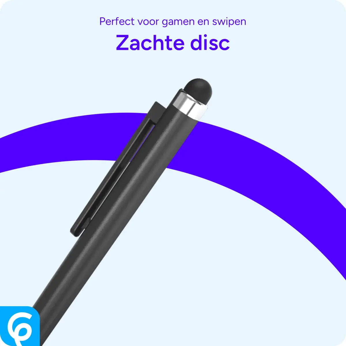 SBG Universele Stylus Pen Met Schuifsysteem Zwart afbeelding 3