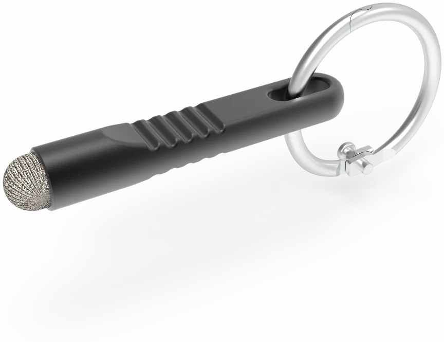 SBG Universele Stylus Pen Sleutelhanger Voor Alle Touchscreens Zwart afbeelding 1