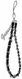 Guess Metal Logo Charm - Universeel Telefoonkoord / Polsbandje Zwart afbeelding 1