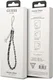 Guess Metal Logo Charm - Universeel Telefoonkoord / Polsbandje Zwart afbeelding 2