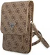 Guess Crossbody Telefoontas Triangle 4G Logo Schoudertasje Bruin afbeelding 1