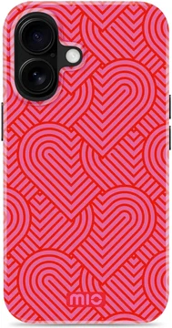 MIO MagSafe Apple iPhone 16 Hoesje Hard Shell Back Cover Wild Hearts