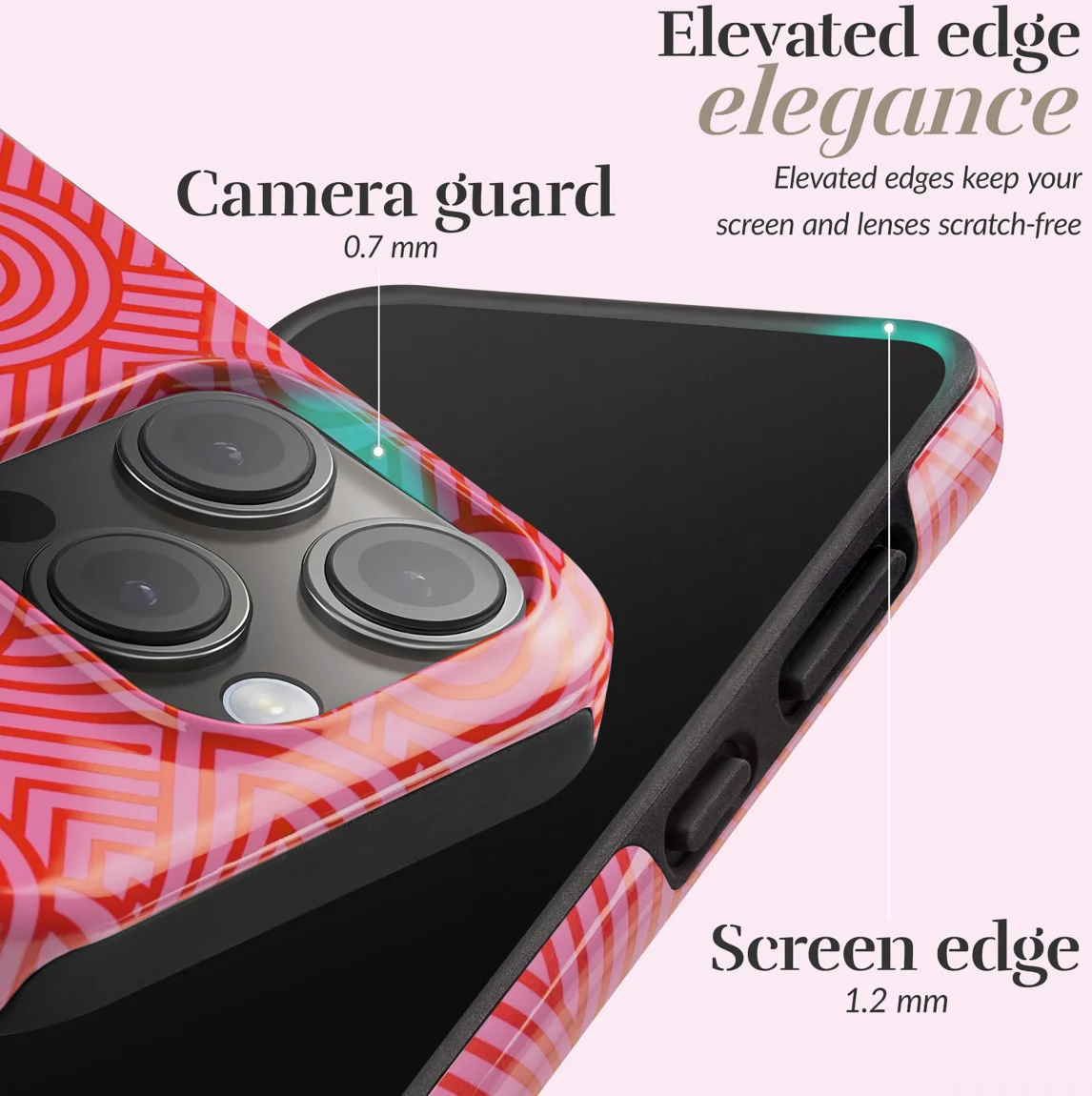 MIO MagSafe Apple iPhone 16 Hoesje Hard Shell Back Cover Wild Hearts afbeelding 6