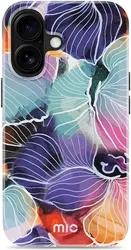 MIO MagSafe Apple iPhone 16 Hoesje Hard Shell Back Cover Flowers afbeelding