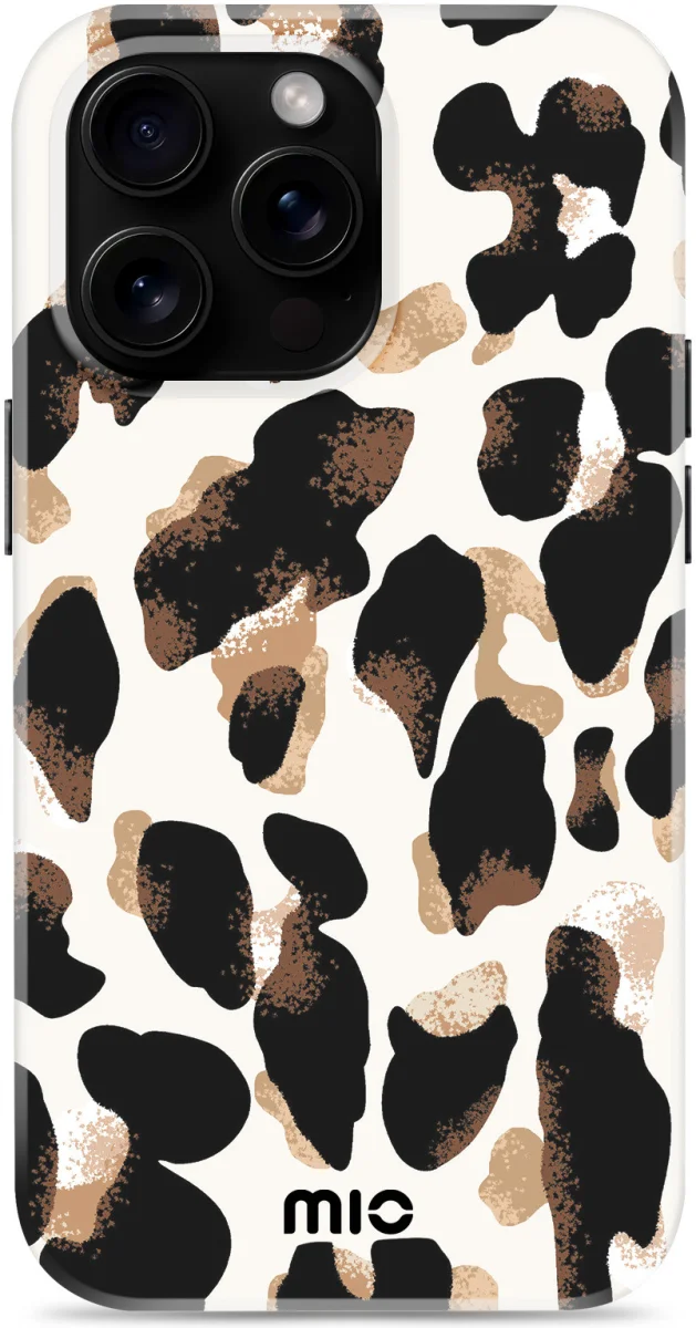 MIO MagSafe iPhone 16 Pro Max Hoesje Hard Shell Back Cover Leopard afbeelding 1