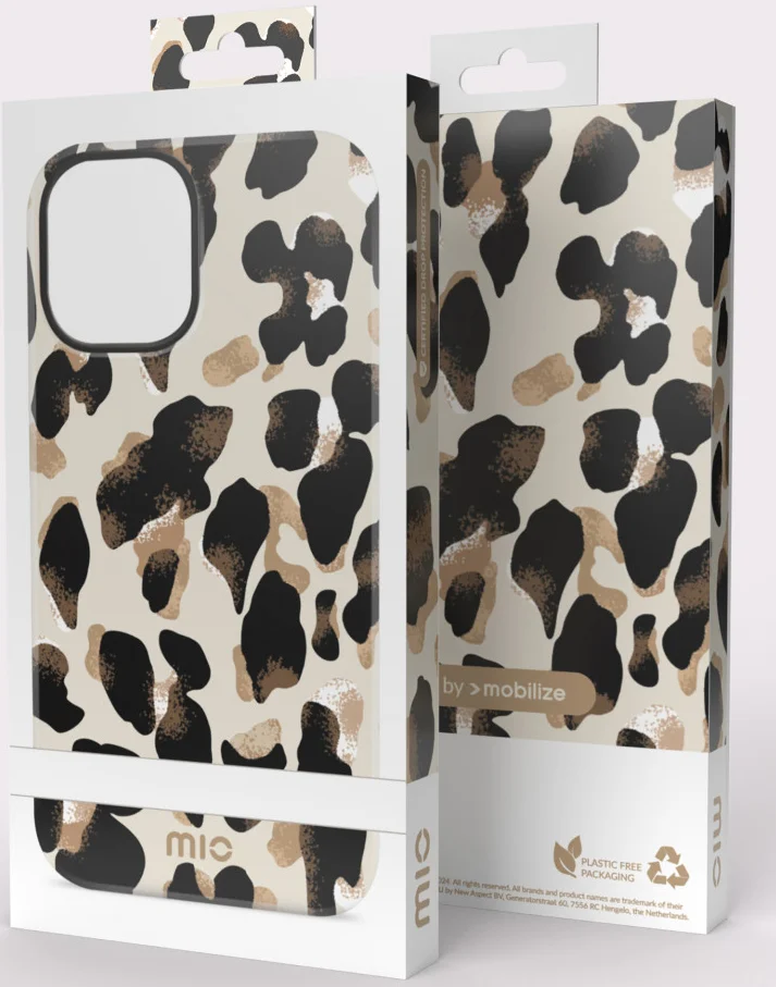 MIO MagSafe iPhone 16 Pro Max Hoesje Hard Shell Back Cover Leopard afbeelding 11