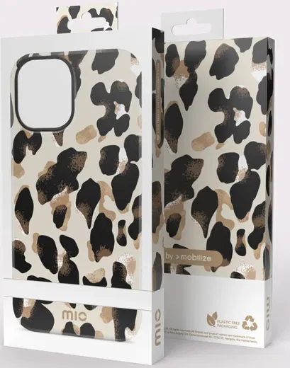 MIO MagSafe iPhone 16 Pro Max Hoesje Hard Shell Back Cover Leopard afbeelding 11