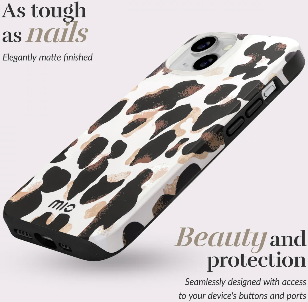 MIO MagSafe iPhone 16 Pro Max Hoesje Hard Shell Back Cover Leopard afbeelding 3