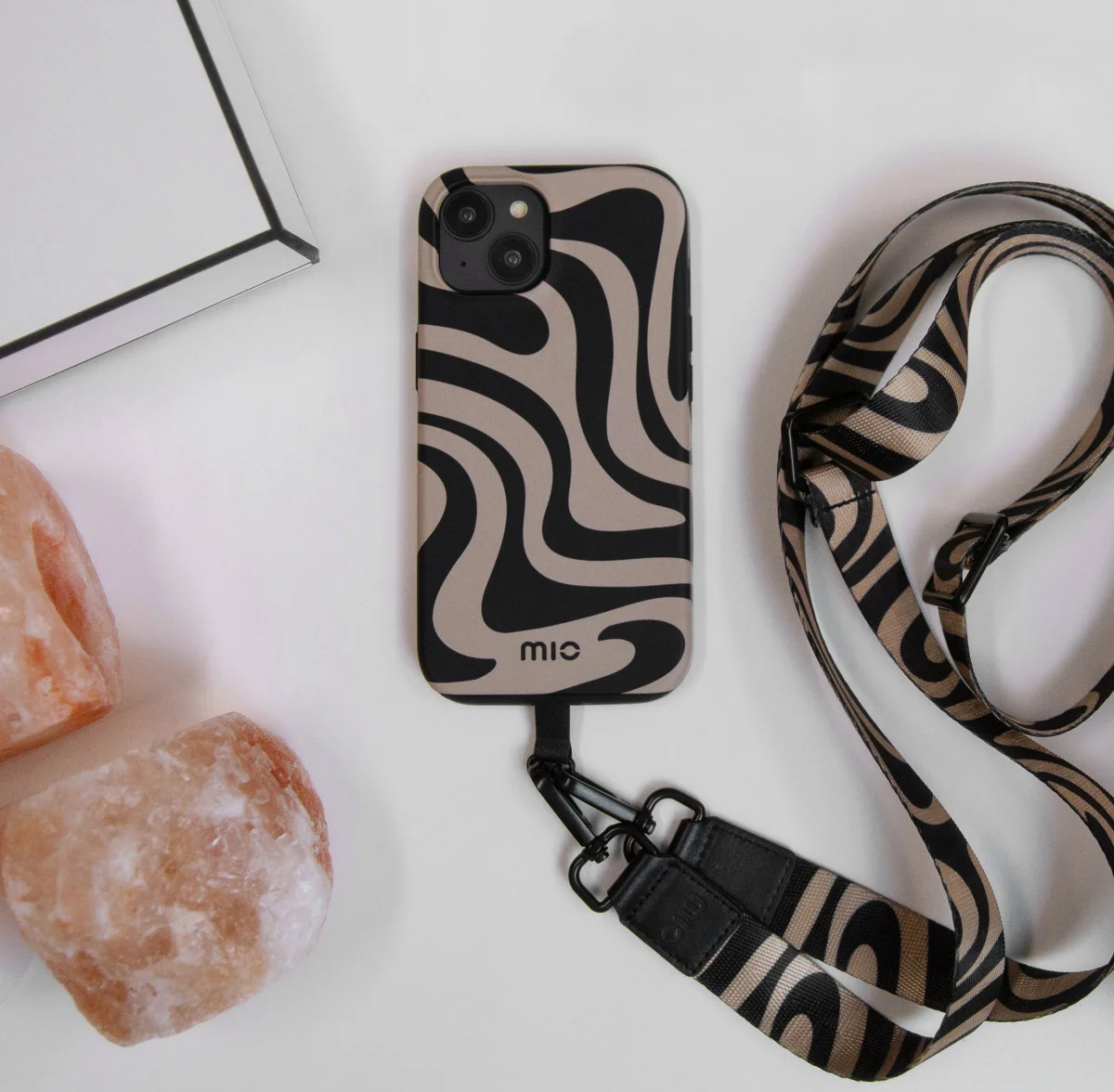 MIO MagSafe iPhone 16 Pro Max Hoesje Hard Shell Back Cover Swirl afbeelding 2