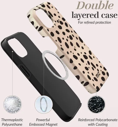 MIO MagSafe iPhone 16 Pro Max Hoesje Hard Shell Back Cover Spots afbeelding 8