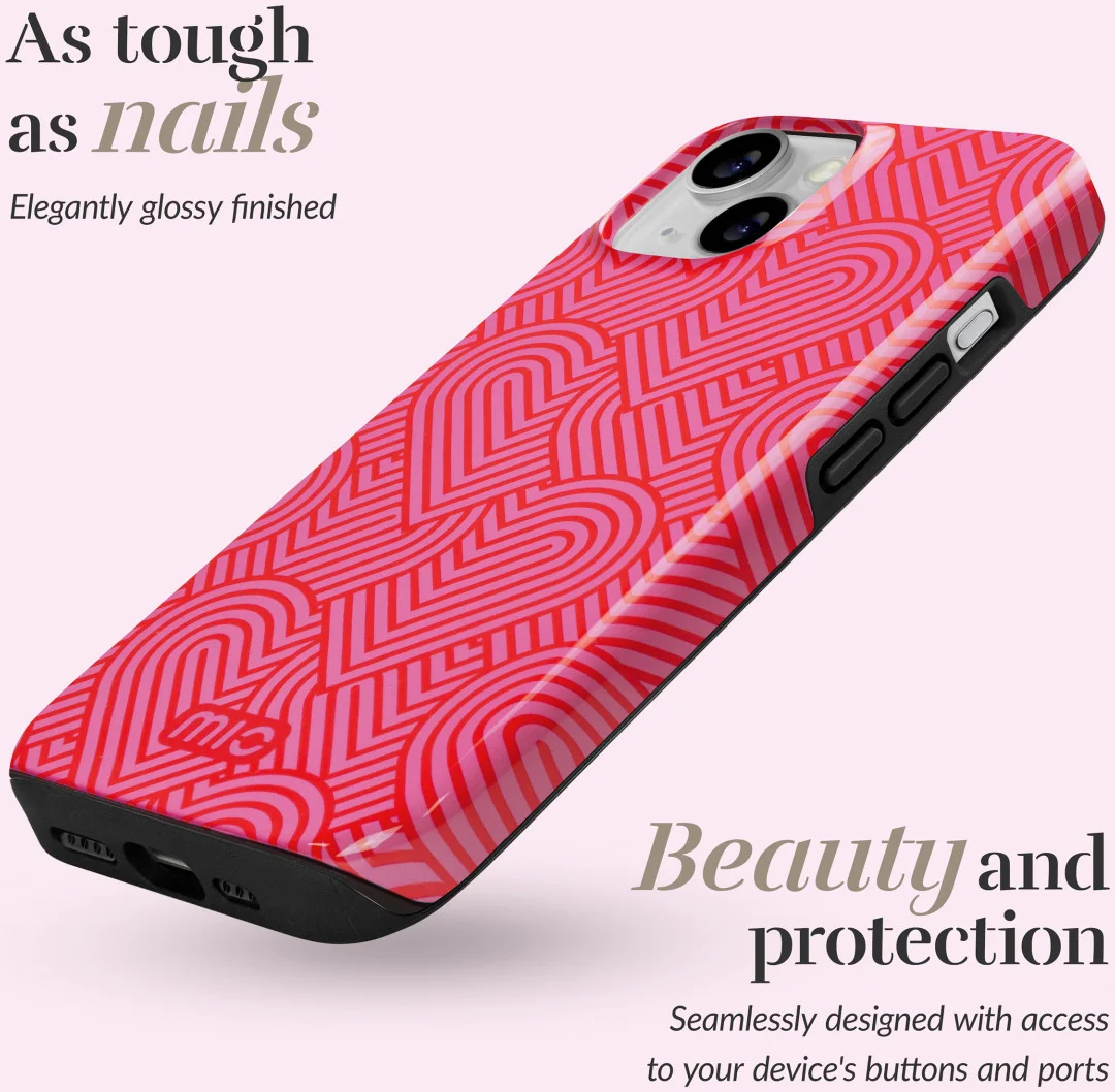 MIO MagSafe iPhone 16 Pro Max Hoesje Hard Shell Back Cover Wild Hearts afbeelding 3