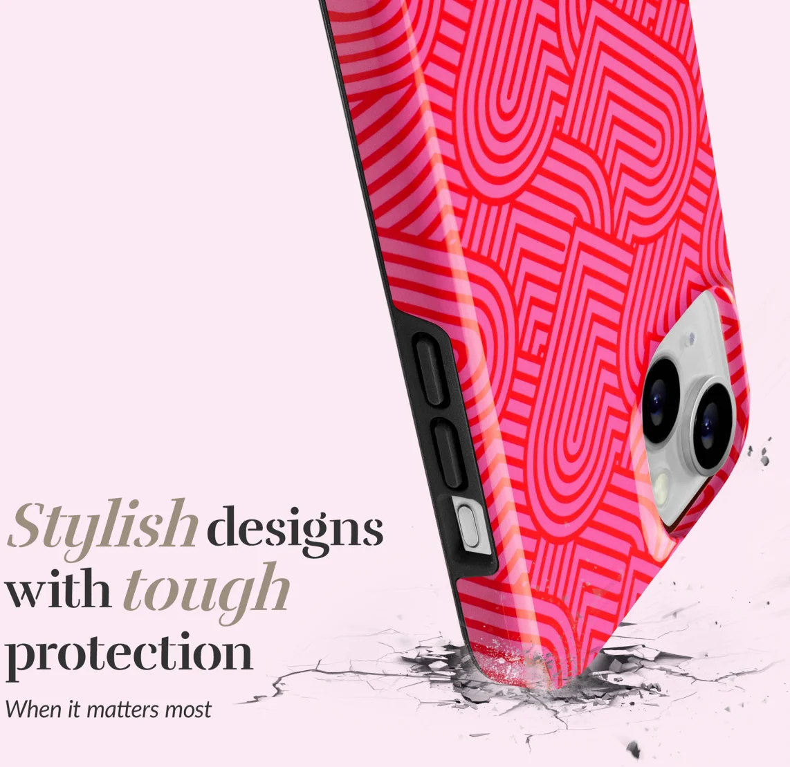 MIO MagSafe iPhone 16 Pro Max Hoesje Hard Shell Back Cover Wild Hearts afbeelding 5
