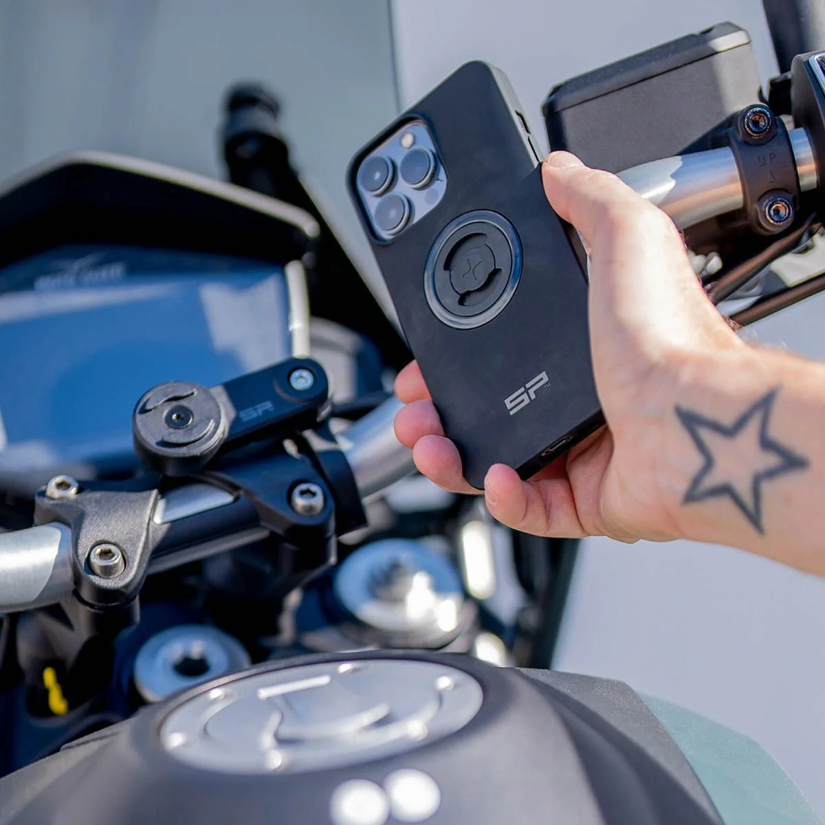 SP Connect Moto Mount LT SPC+ - Telefoonhouder Motor voor SPC+ Hoesjes afbeelding 2