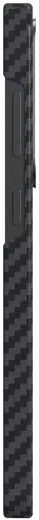 NEKIT Fiber Samsung Galaxy S23 Hoesje MagSafe Kevlar Back Cover Dun Zwart afbeelding 16