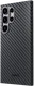 NEKIT Fiber Samsung Galaxy S23 Ultra Hoesje MagSafe Kevlar Back Cover Dun Zwart afbeelding 13