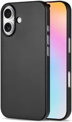 NEKIT Apple iPhone 16 Hoesje met MagSafe Back Cover Dun Zwart afbeelding