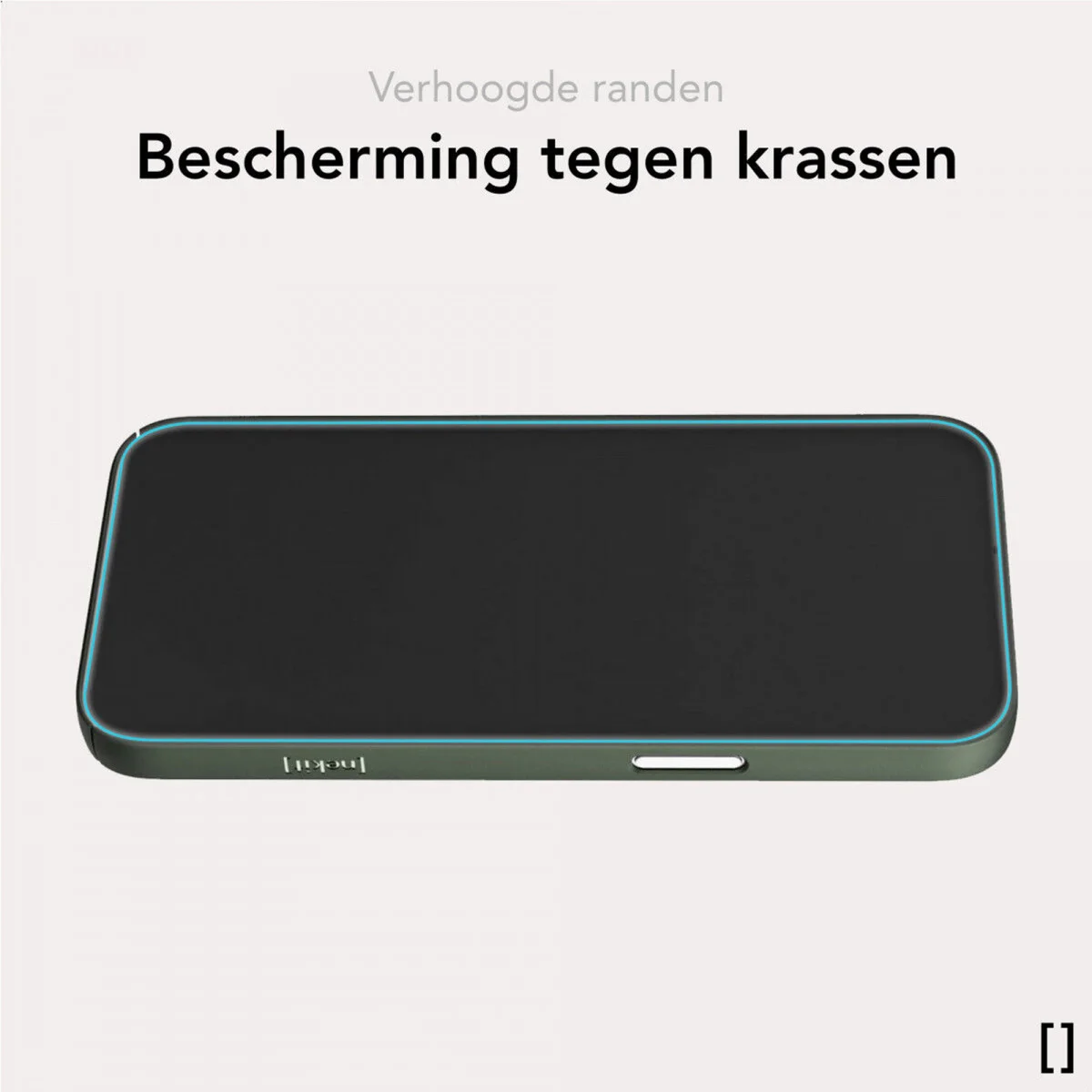 NEKIT Apple iPhone 16 Hoesje met MagSafe Back Cover Dun Groen afbeelding 6