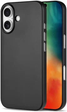 NEKIT Apple iPhone 16 Plus Hoesje met MagSafe Back Cover Dun Zwart