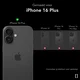 NEKIT Apple iPhone 16 Plus Hoesje met MagSafe Back Cover Dun Zwart afbeelding 2