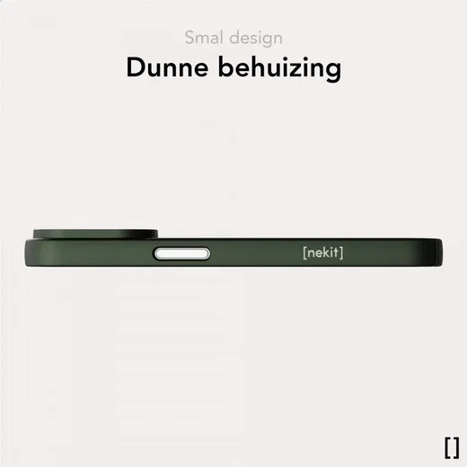 NEKIT Apple iPhone 16 Pro Hoesje met MagSafe Back Cover Dun Groen afbeelding 5