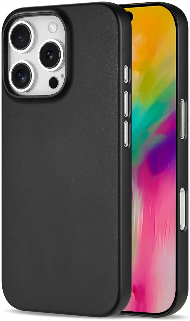 NEKIT Apple iPhone 16 Pro Max Hoesje met MagSafe Back Cover Dun Zwart afbeelding 1