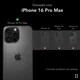 NEKIT Apple iPhone 16 Pro Max Hoesje met MagSafe Back Cover Dun Zwart afbeelding 2