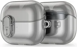 Dux Ducis SECI Samsung Galaxy Buds 3 / 3 Pro Hoesje Grijs afbeelding