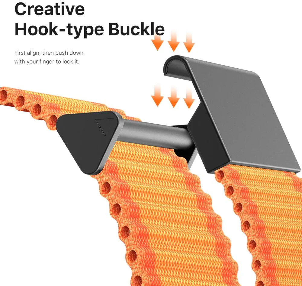 Dux Ducis Strap YC - Universeel Smartwatch 20MM Bandje - Oranje afbeelding 3