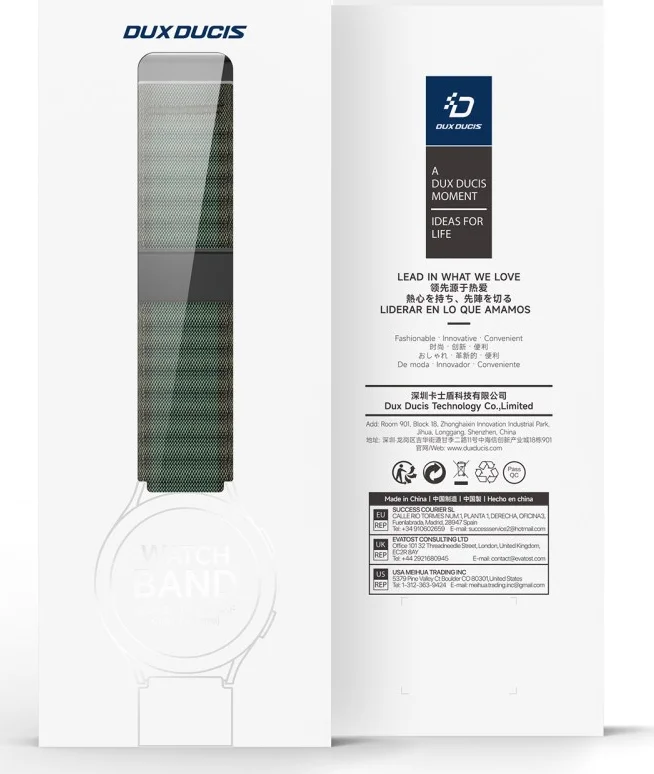 Dux Ducis Strap YC - Universeel Smartwatch 20MM Bandje - Groen afbeelding 7